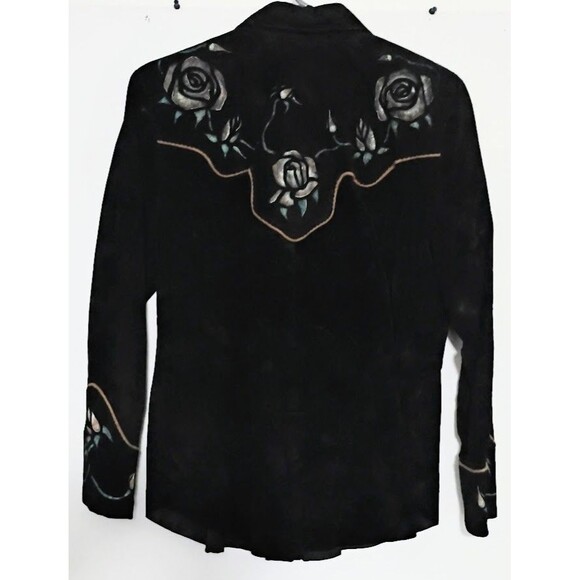 VINTAGE MICHAEL HOBAN NORTH BEACH WOMANS L SUEDE LEATHER WESTERN BLAZER READ!!! - Picture 2 of 10